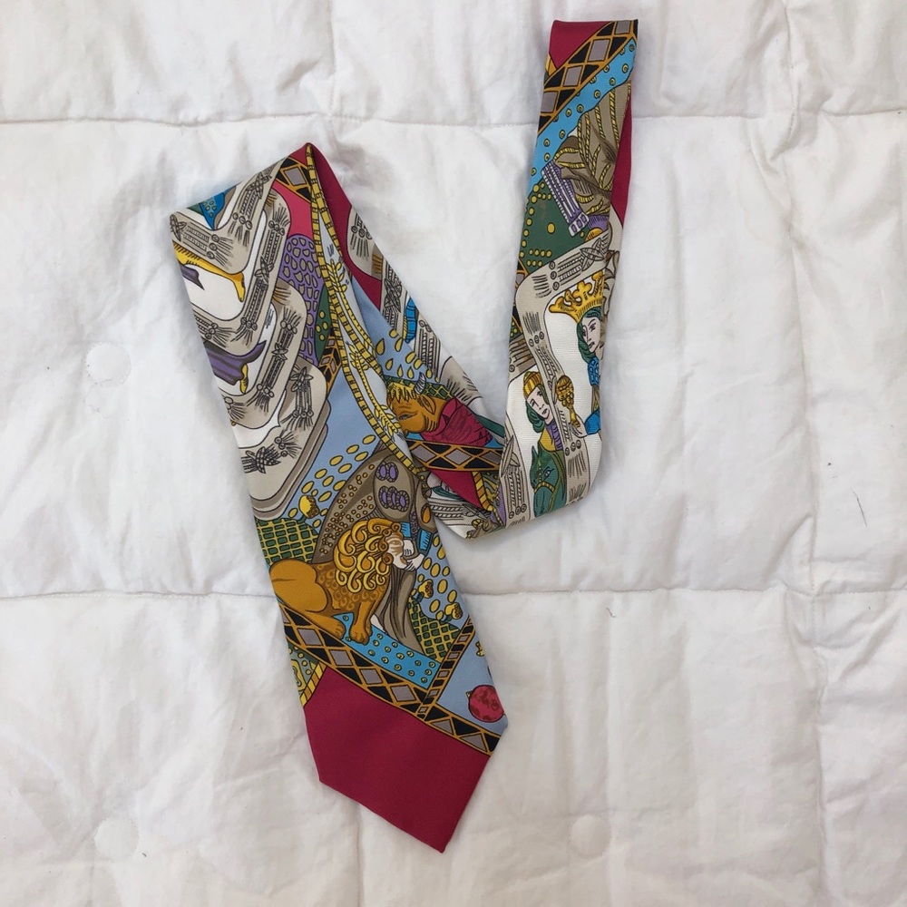 Hermes VTG Tie 80s Authentic - Picture 2 of 8
